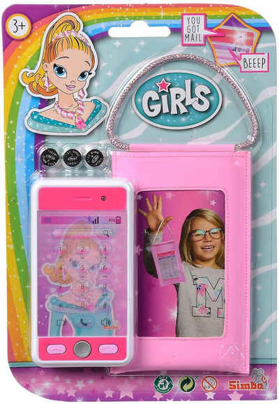 SIMBA Spielwelt Spielzeug Accessoires Girls Smartphone mit Tasche 105562049
