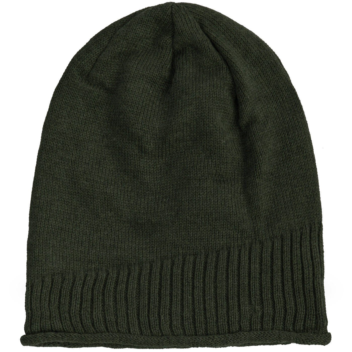 compagno Strickmütze (1-St) Gefütterte Wintermütze für Herren und Damen Mütze Beanie Haube