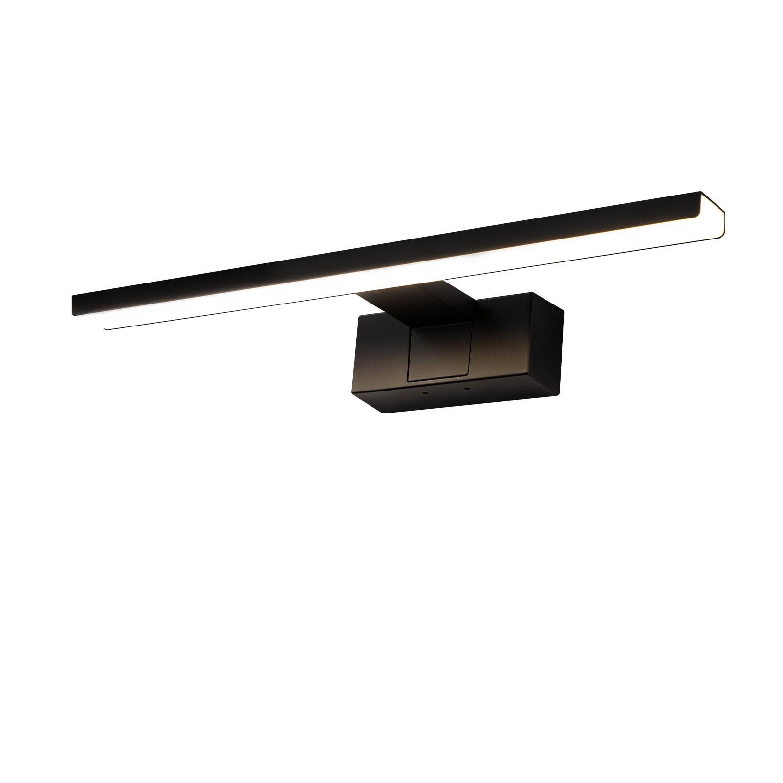 ZMH LED Spiegelleuchte Badezimmer Schwarz 30/40/60CM günstig online kaufen