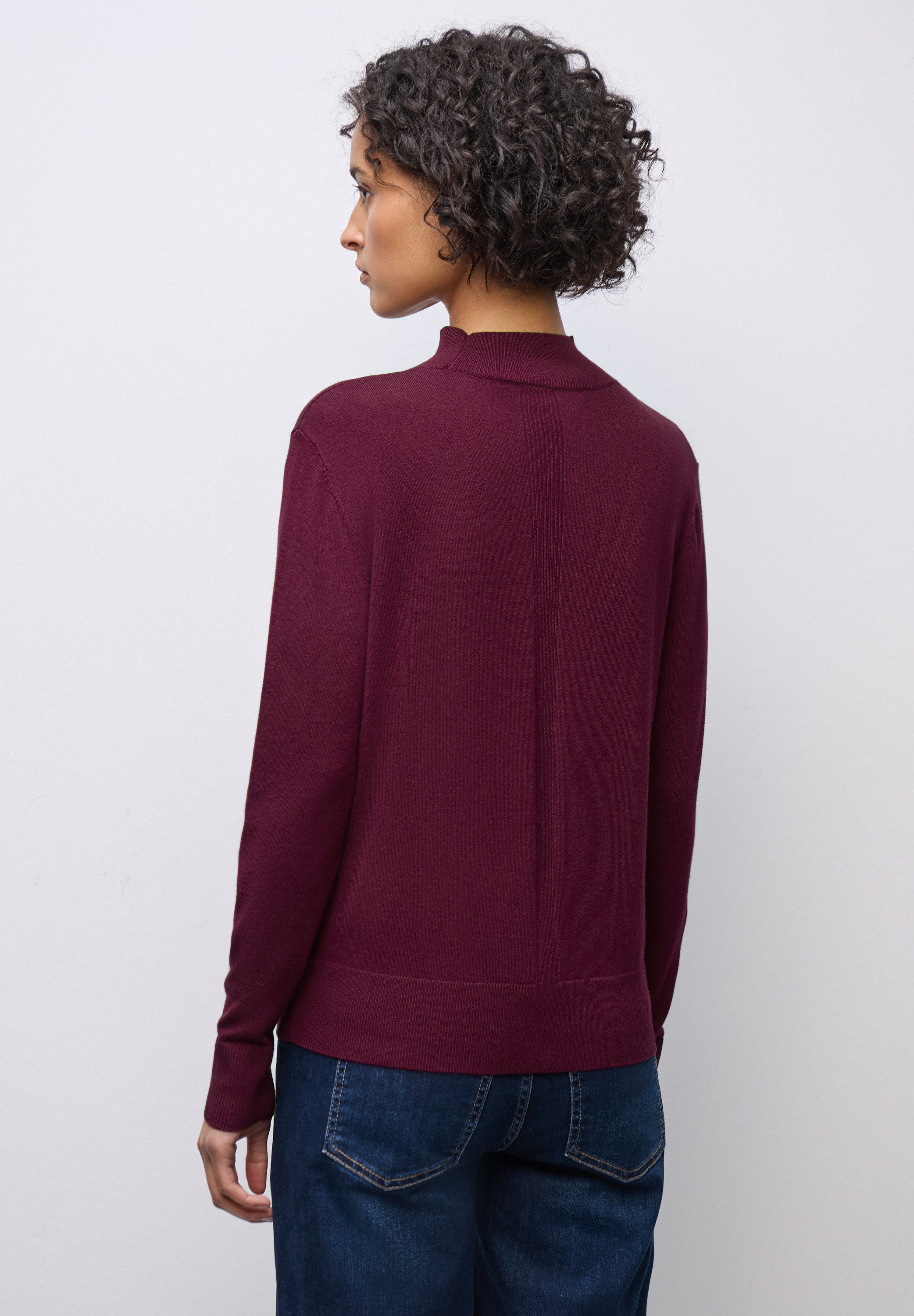 STREET ONE STUDIO Strickpullover mit Materialmix günstig online kaufen