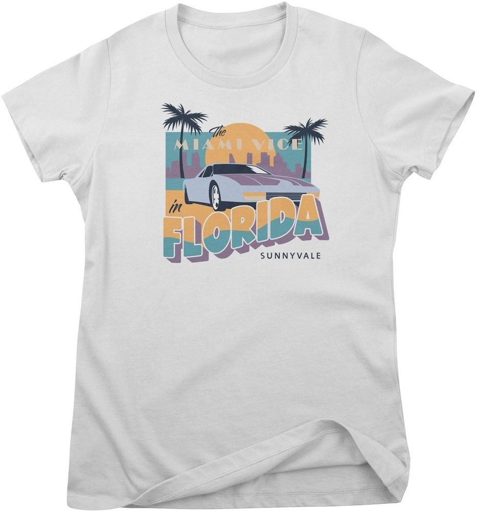 Miami Vice T-Shirt Miami Vice In Florida Girly Tee