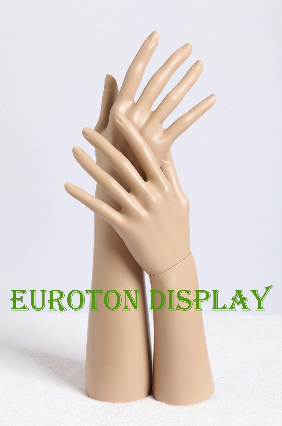 Eurotondisplay Schneiderpuppe Dekohände weiß oder beige lackiert elegant schmuck, Schicke Deko Hände, Ideal um schmuck zu präsentieren