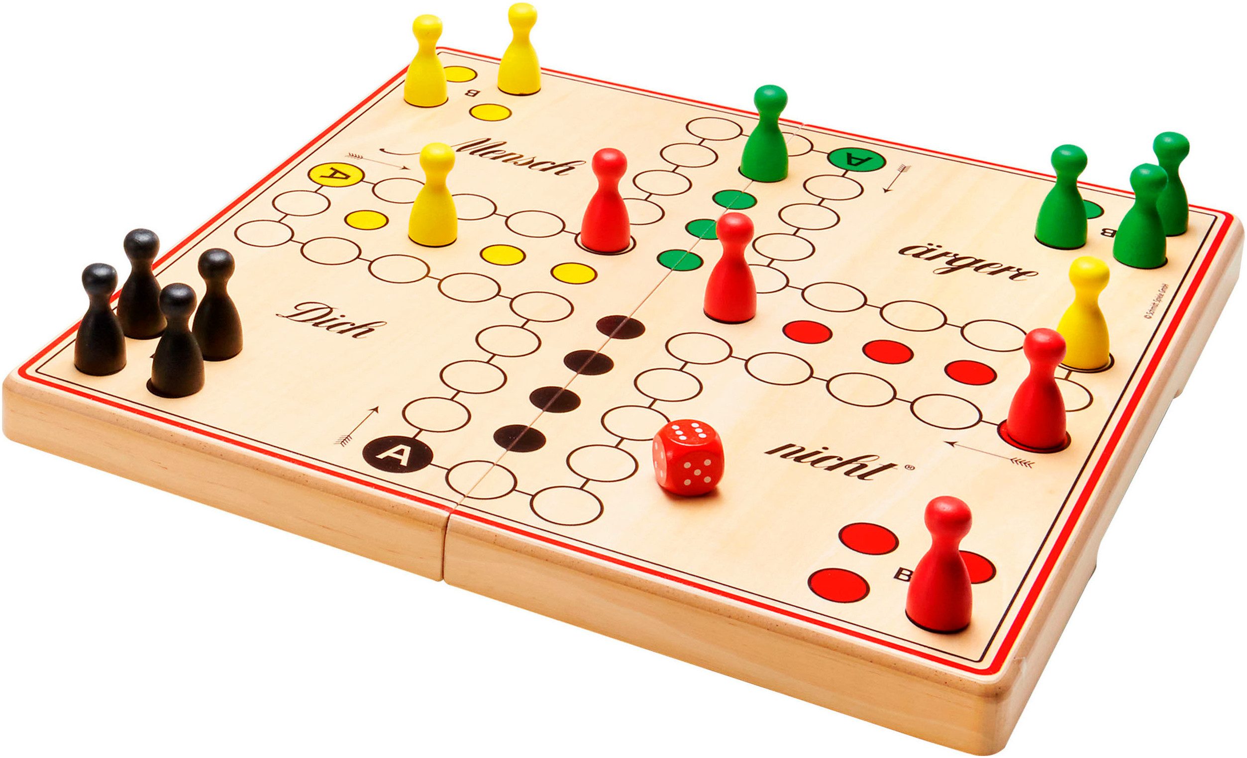 Schmidt Spiele Spiel Mensch ärgere Dich nicht - Deluxe, Familienspiel