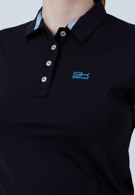 SPORTKIND Funktionsshirt Golf Polo Shirt Loose-Fit Mädchen & Damen schwarz