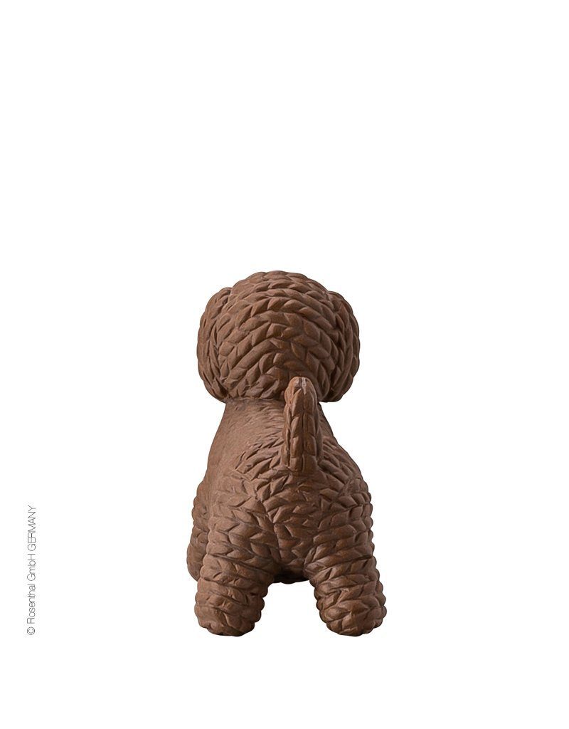 Pets Hund moderner aus Rosenthal Porzellan, klein, Dekofigur Strick-Look