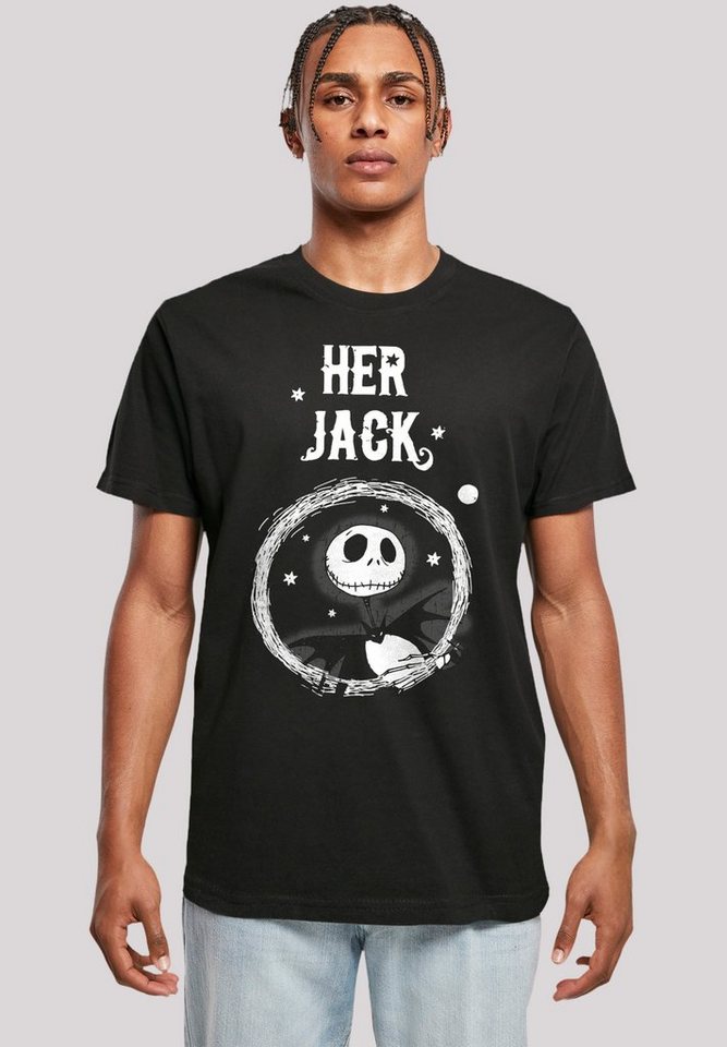 Premium Nightmare mit Jack Tragekomfort Baumwollstoff F4NT4STIC Qualität, Sehr weicher hohem Her Before Disney T-Shirt Christmas