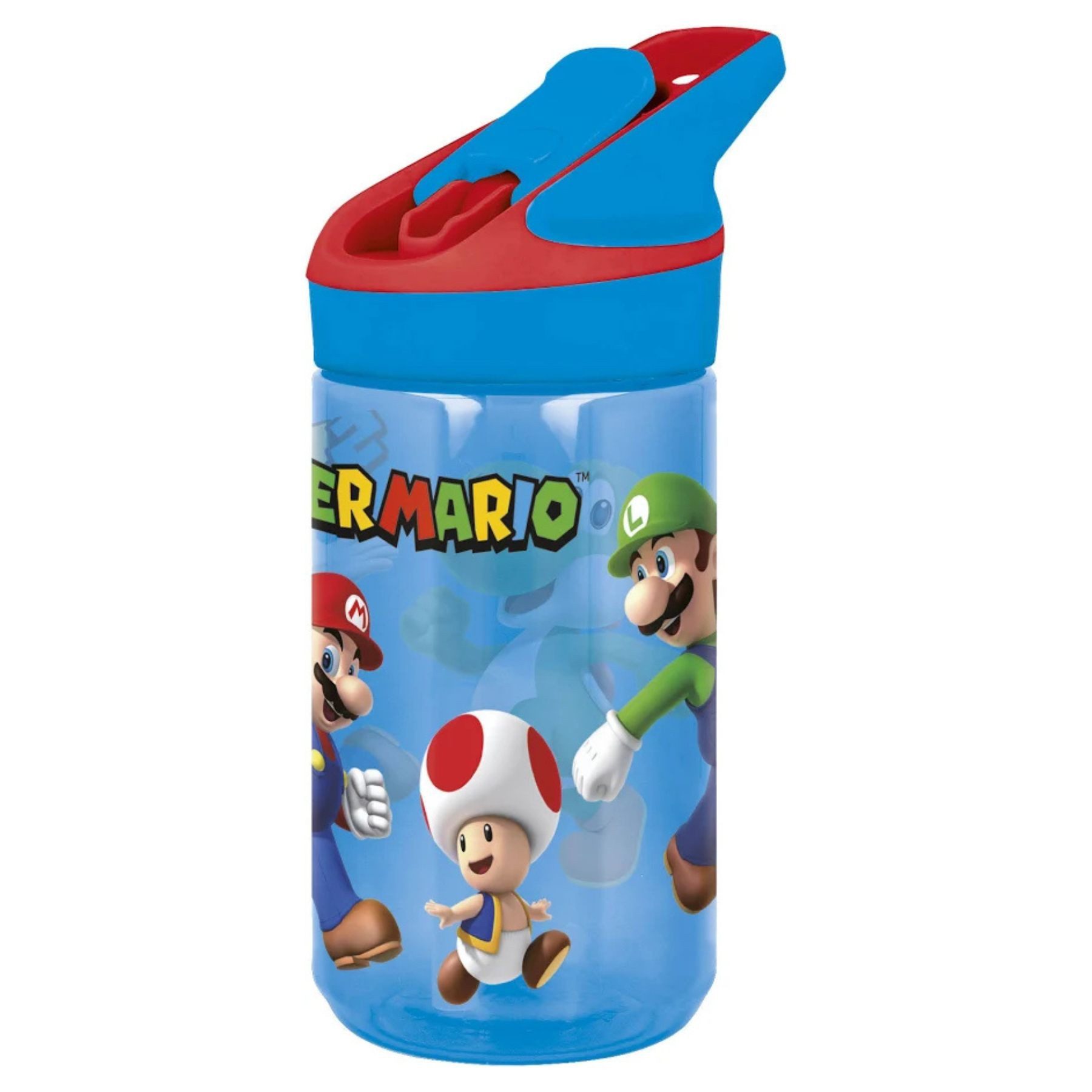 Super Mario Trinkflasche für Kinder 480 ml Flasche Kindergarten Schule Reisen und Freizeit