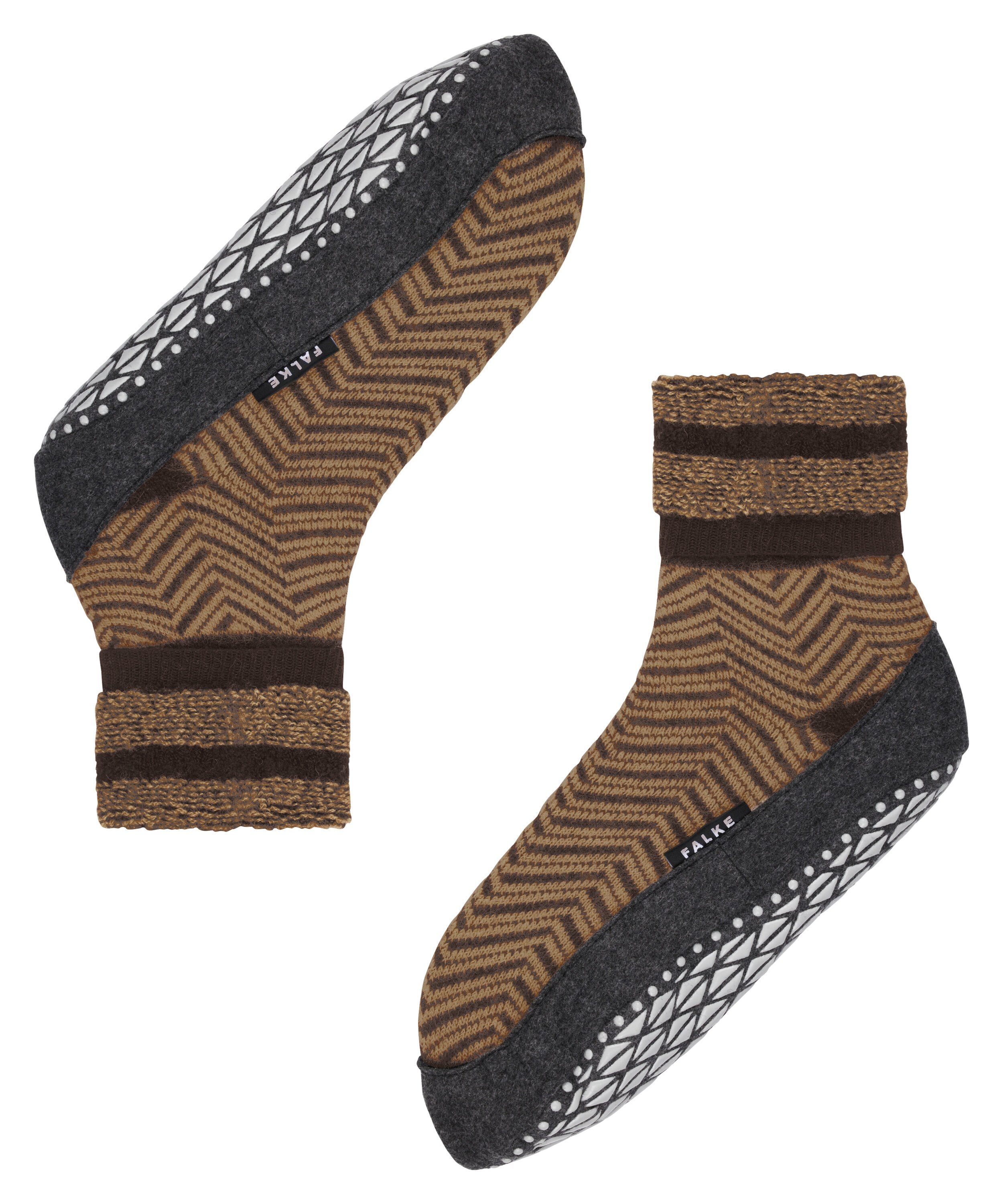 FALKE Socken Cosyshoe Herringbone (1-Paar) dark (5235) brown