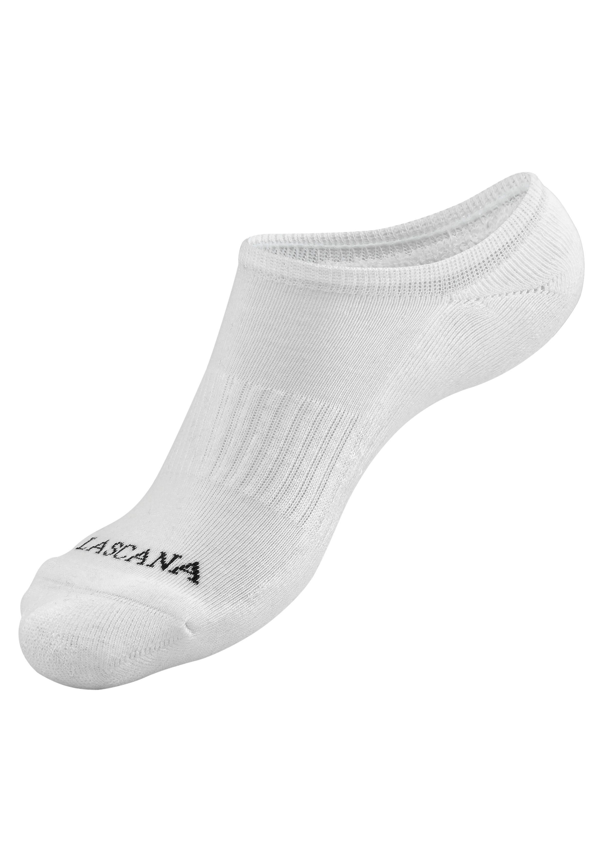 LASCANA ACTIVE mit (Set, Sneakersocken weiß 7-Paar) Fußfrottee 7x