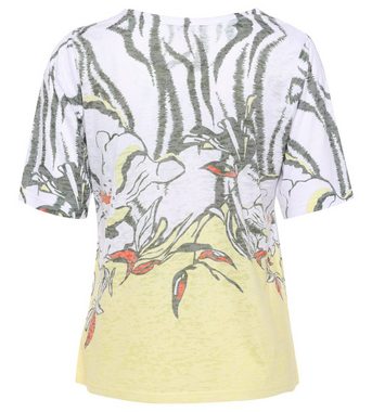Georg Stiels Blusenshirt Print-Shirt koerpernah mit abstraktem Blütendruck