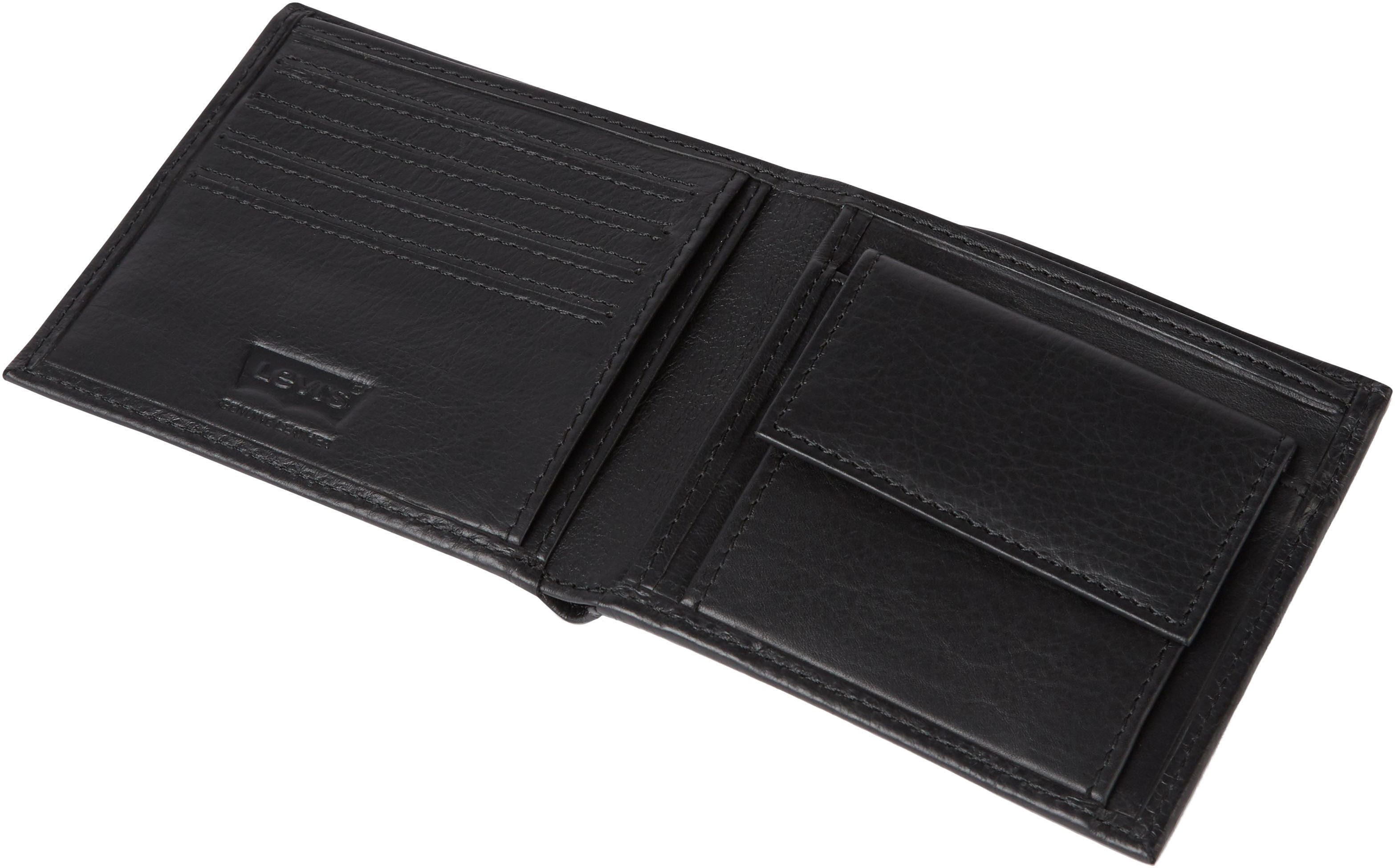 Levi's® Geldbörse VINTAGE TWO HORSE BIFOLD COIN WALLET, aus Vollnarbenleder Herrenbörse Portemonnaie