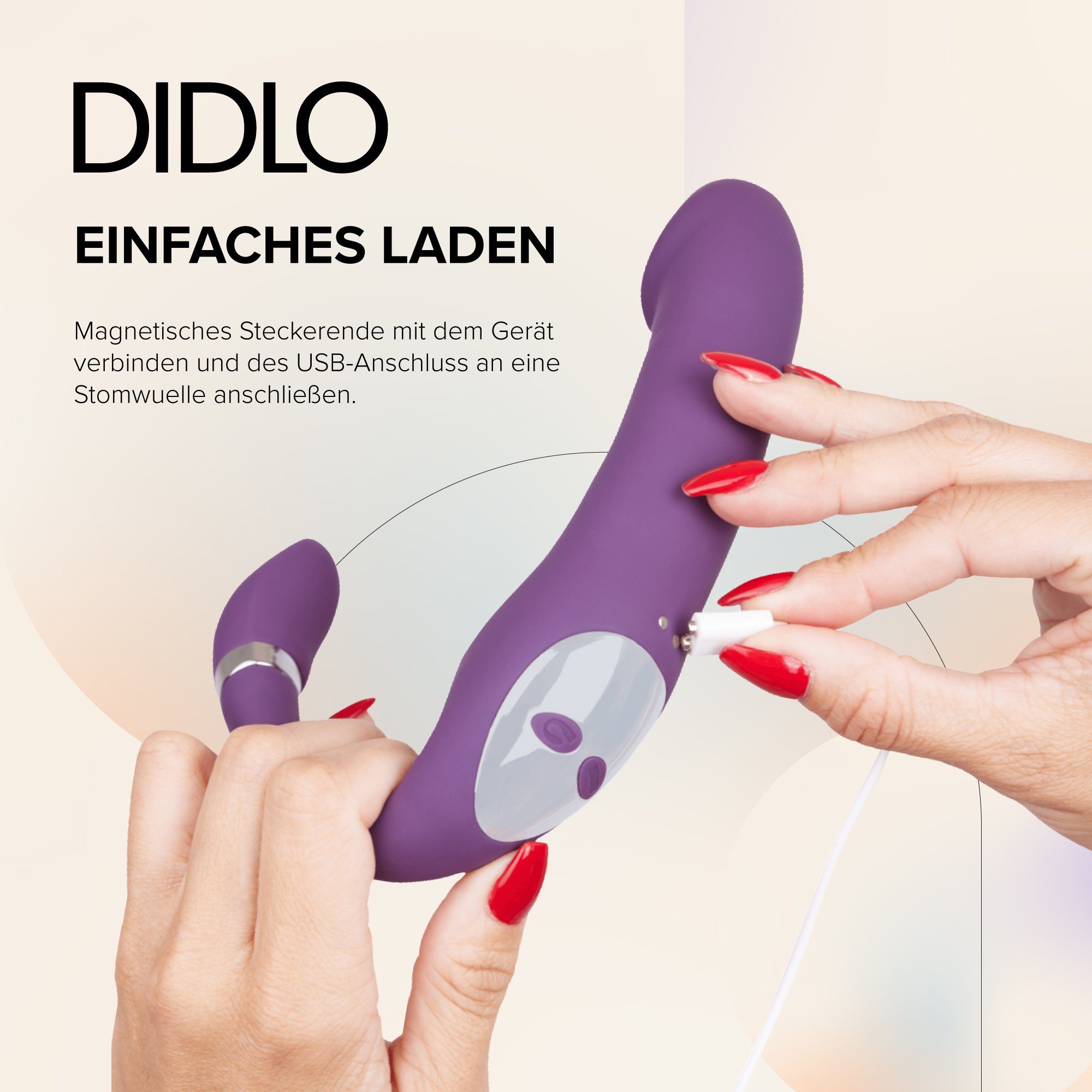 Dildo, und Wärme- mit G-Spot Stoßfunktion DIDLO Dual