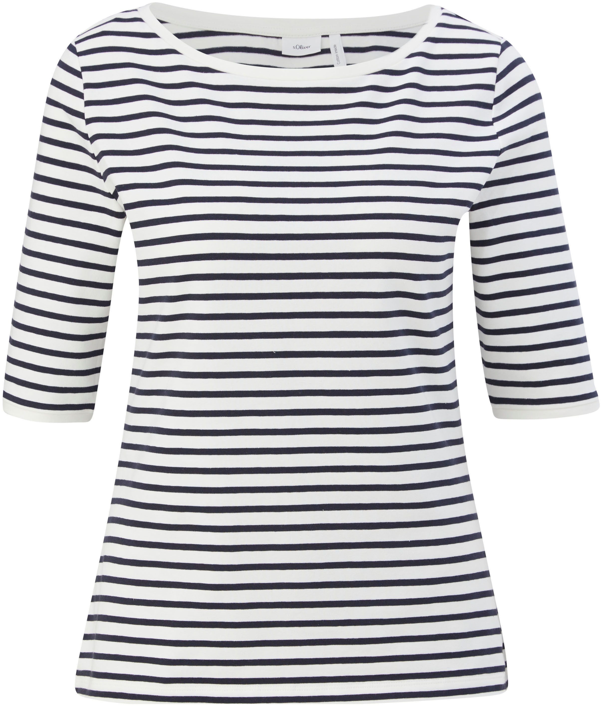 s.Oliver BLACK LABEL T-Shirt mit gestreifter Optik
