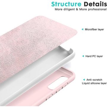 CoolGadget Handyhülle Rosa als 2in1 Schutz Cover Set für das Samsung Galaxy A13 5G / A04s 6,5 Zoll, 2x Glas Display Schutz Folie + 1x Case Hülle für Galaxy A13 5G A04s