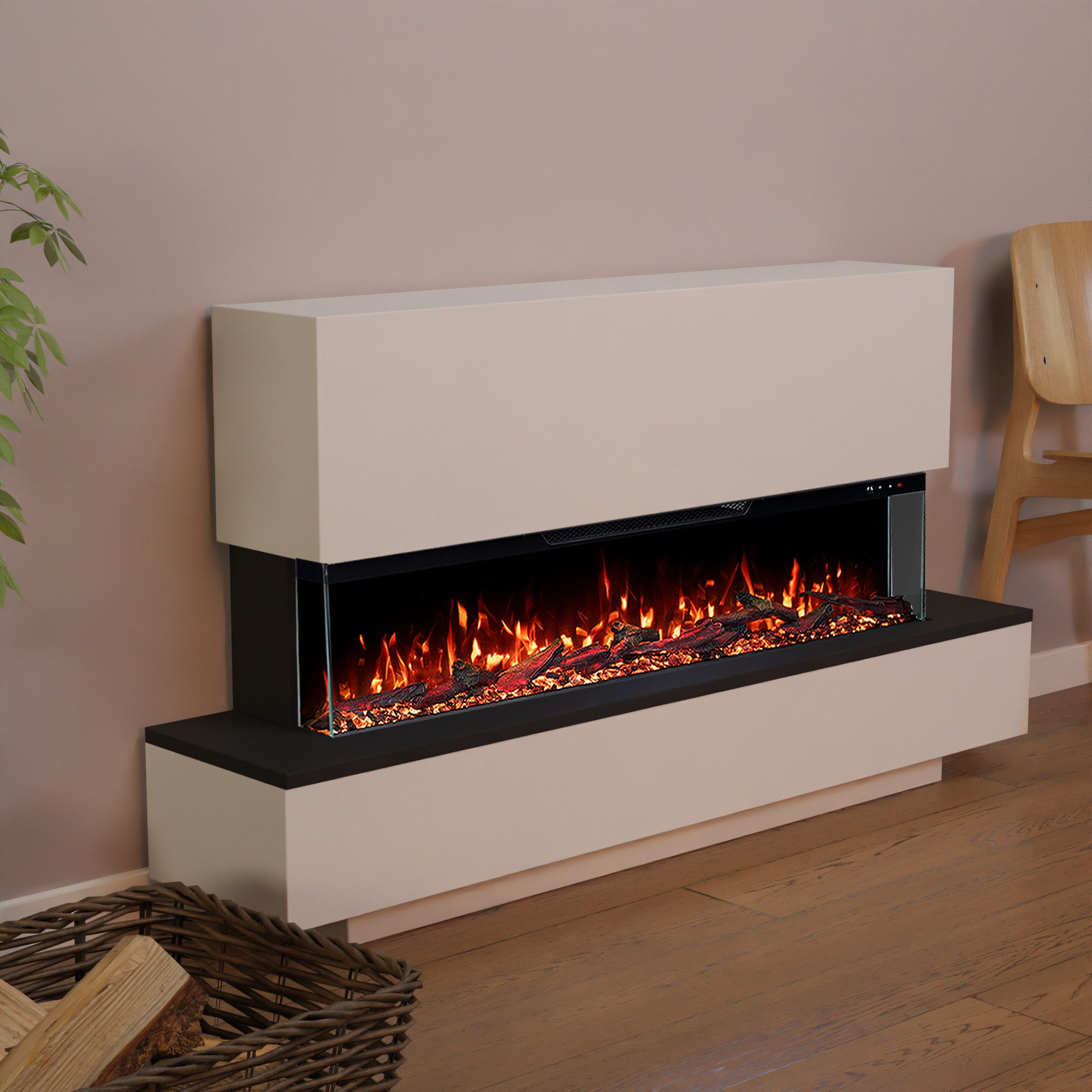 GLOW FIRE Elektrokamin Cobalt, Standkamin mit 3D Feuer und Heizung (Thermos günstig online kaufen