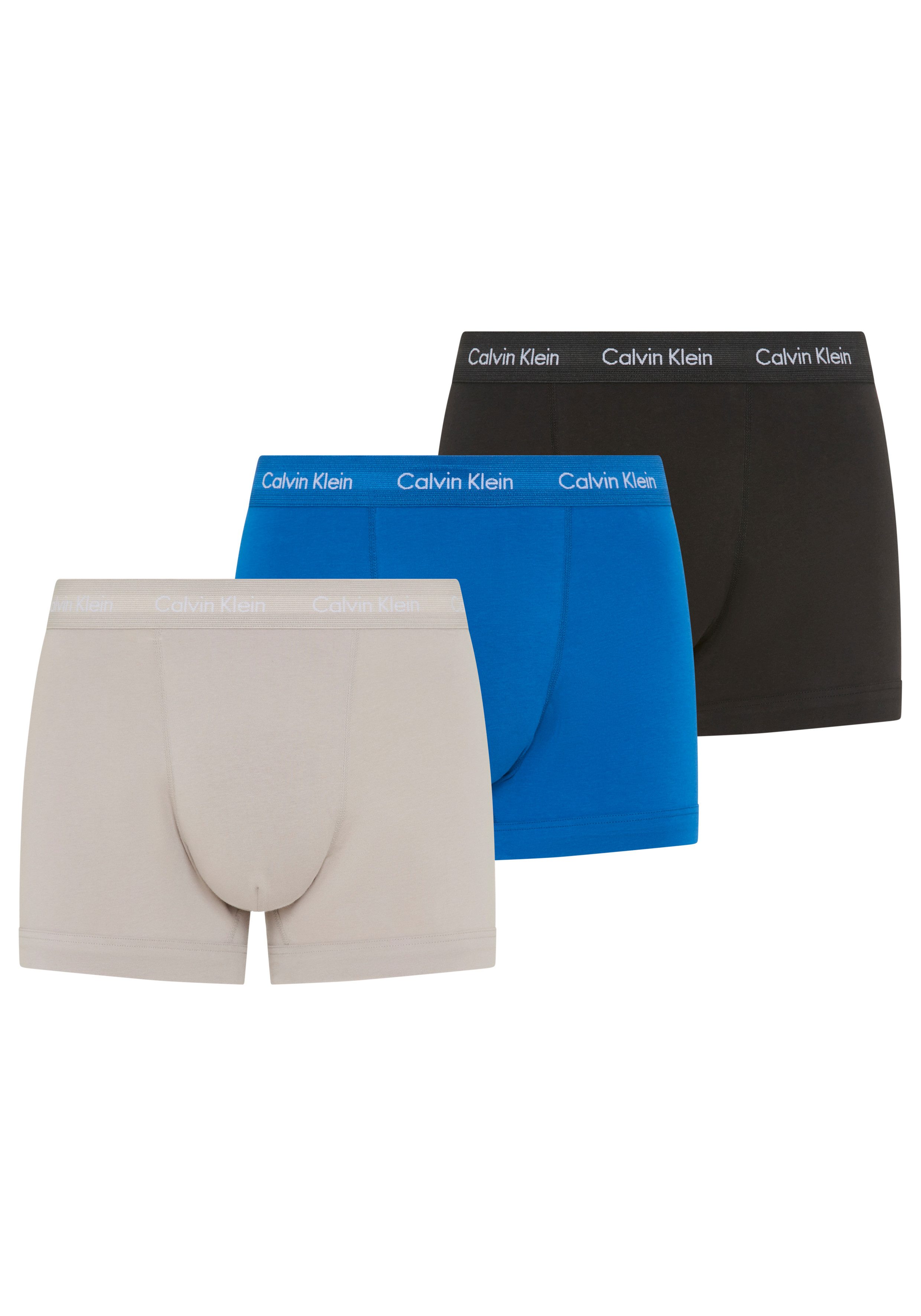 Calvin Klein Underwear Trunk TRUNK 3PK (Packung, 3-St) mit Calvin Klein Logo-Elastikbund (3 Stück)