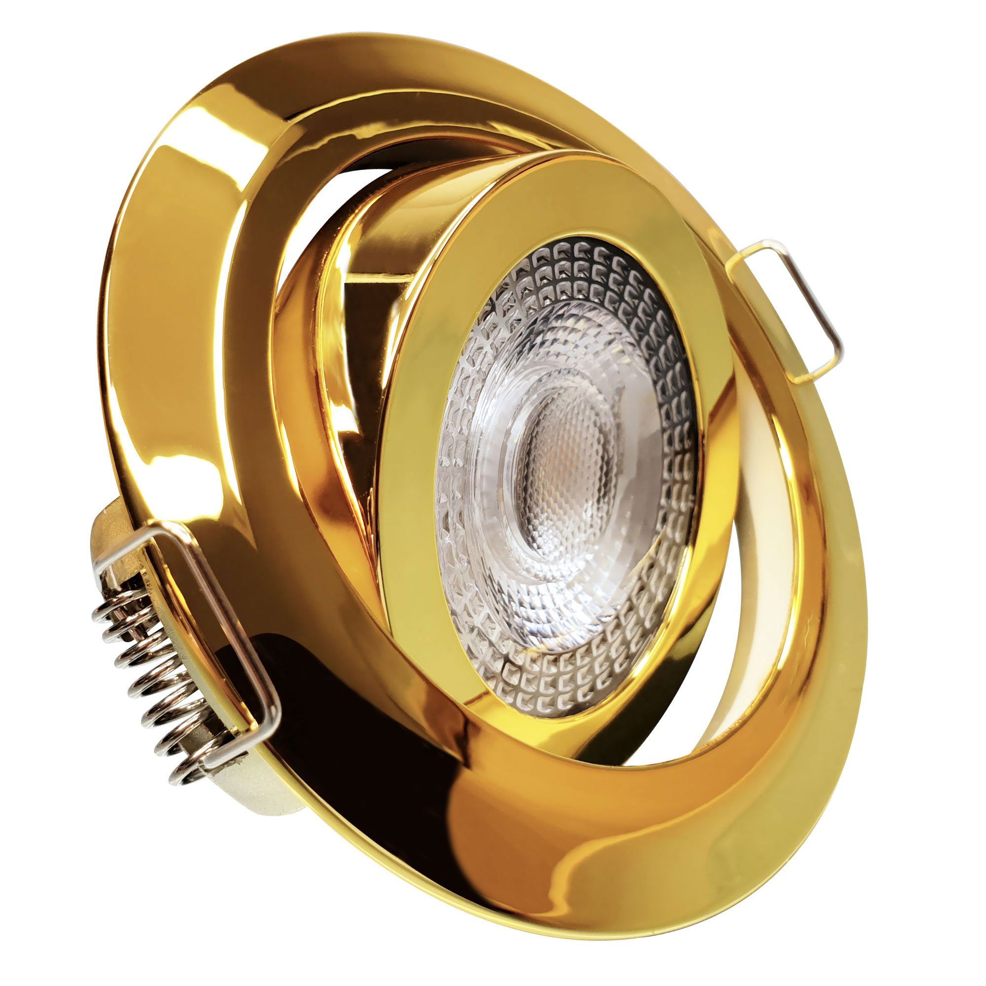 Maxkomfort Einbauleuchte Lumira, LED fest integriert, warmweiß 3000K, Einbauspot Flach