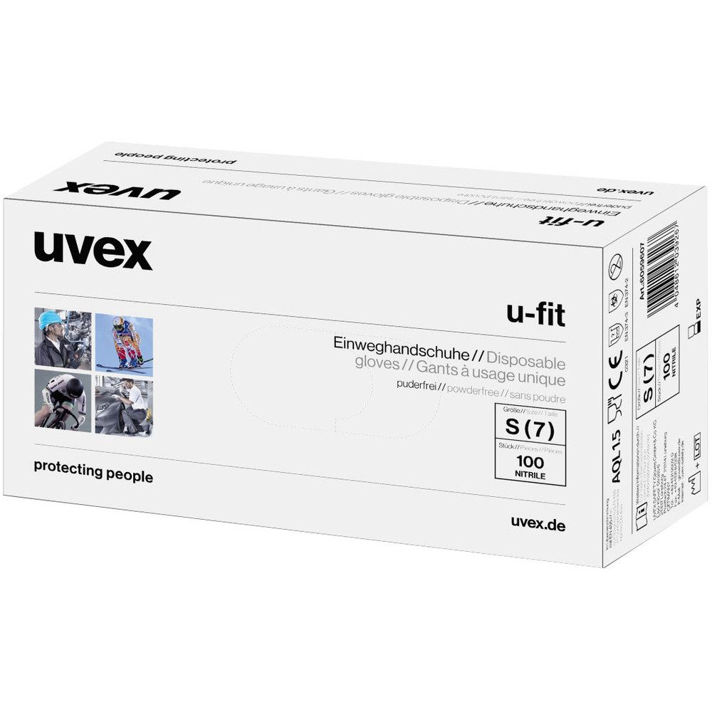 Uvex Einweghandschuhe uvex u-fit 6016707 100 St. Nitril Einweghandschuh Größe (Handschuhe):