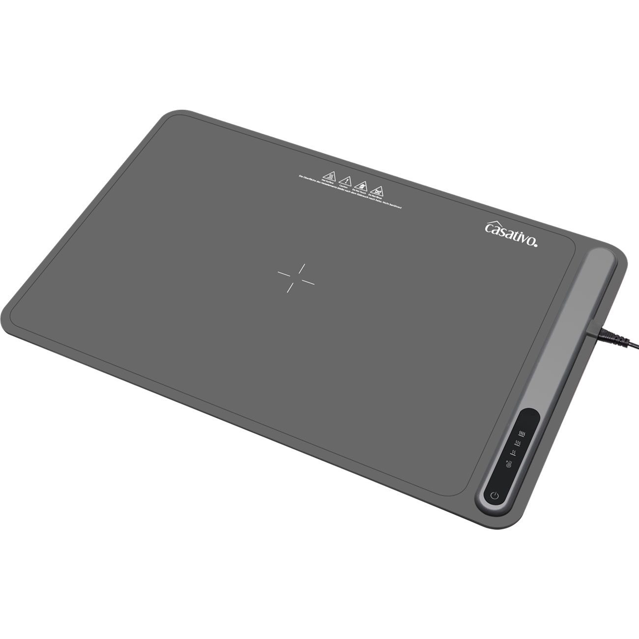 Casativo Warmhalteplatte aus Silikon Elektrischer Speisenwärmer 250W 55-100°C Rollbar 61x40cm, Rollbar, 3 Stufen (55–100 °C), IP20, Touch-Display, 1er/2er/4er Set