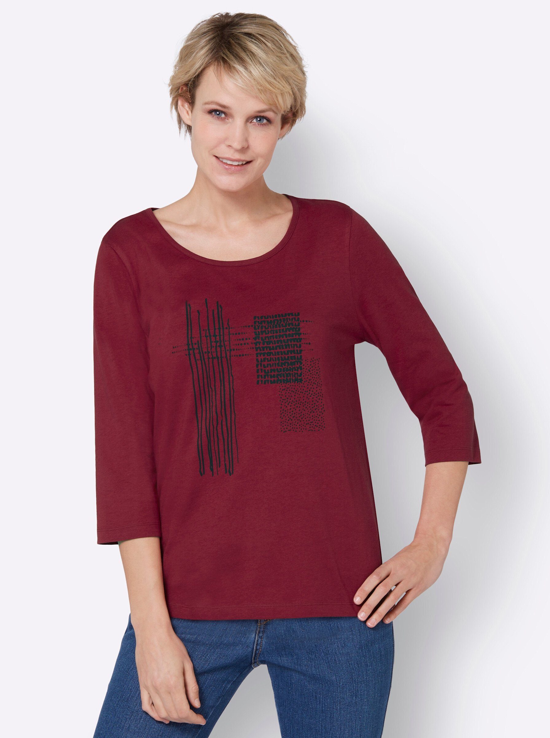 Sieh an! T-Shirt 3/4-Arm-Shirt günstig online kaufen