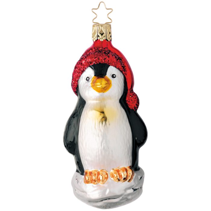 INGE-GLAS® Christbaumschmuck Weihnachts Pinguin (1-tlg) mundgeblasen handbemalt