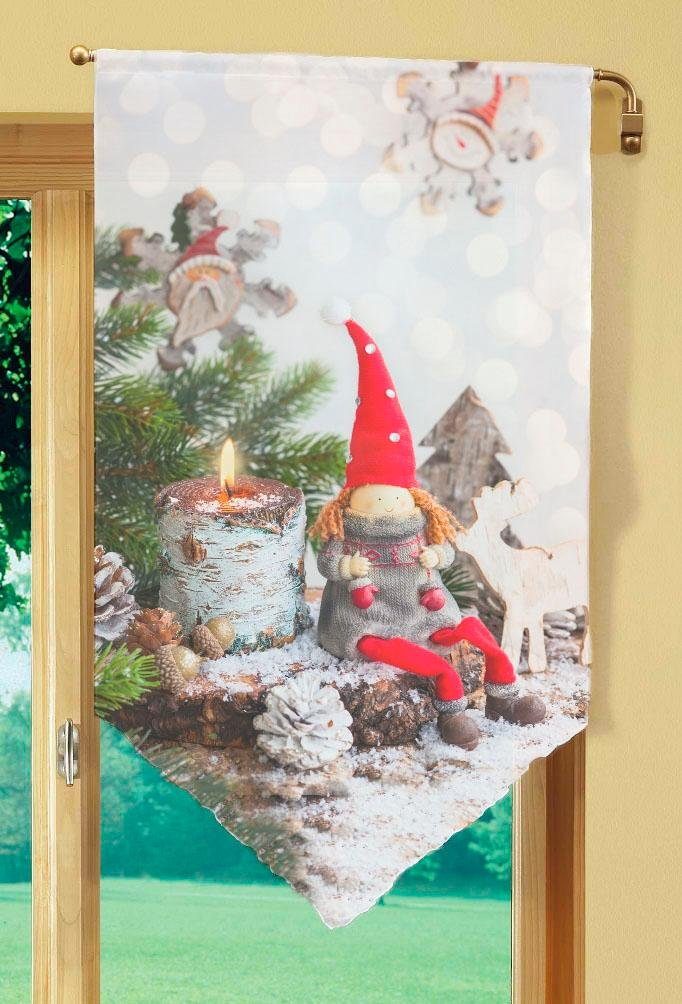 Scheibengardine WEIHNACHTSWICHTEL