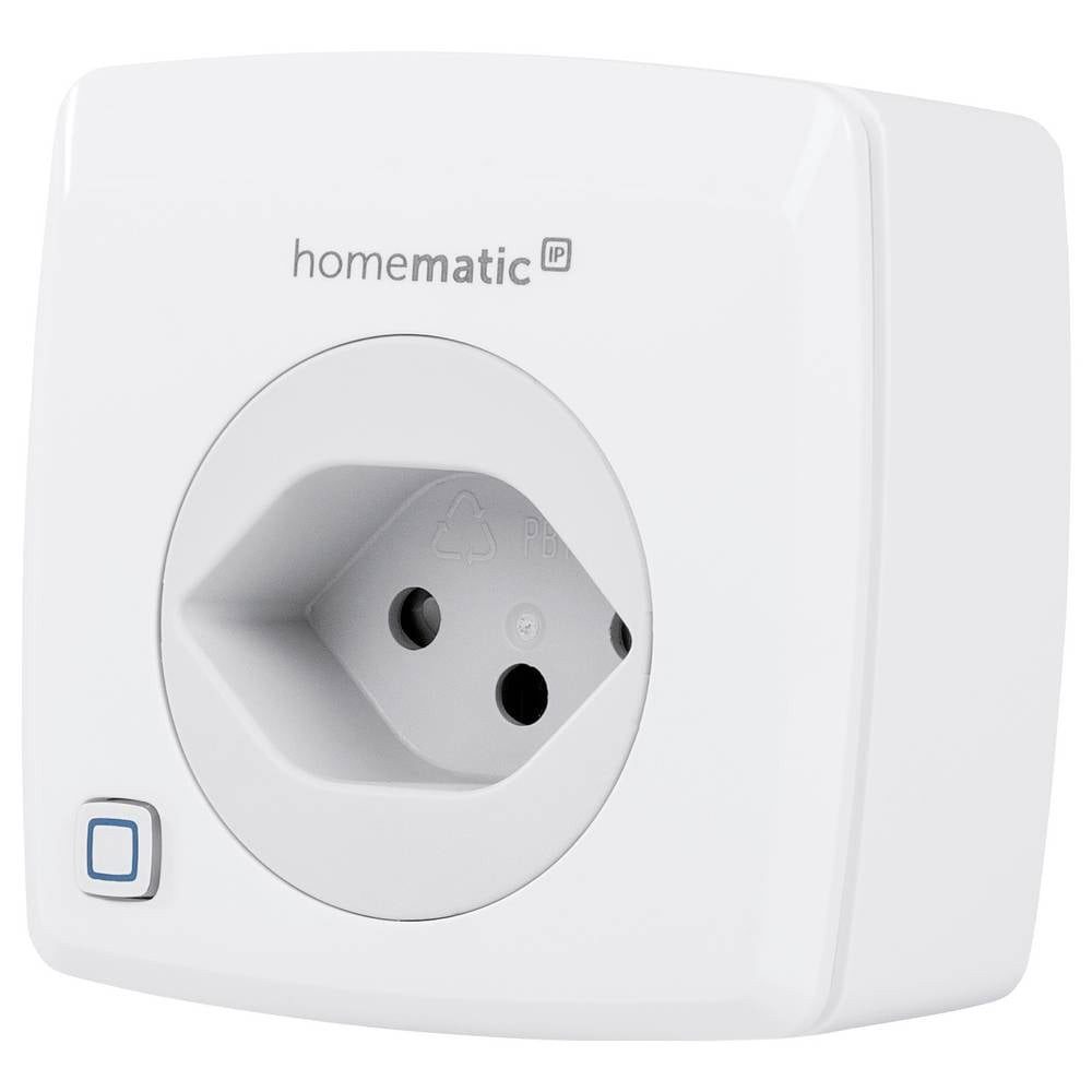 Homematic IP Steckdose Funk Schalt-Mess-Steckdose (Schweiz / CH) 159108A0, mit Messfunktion