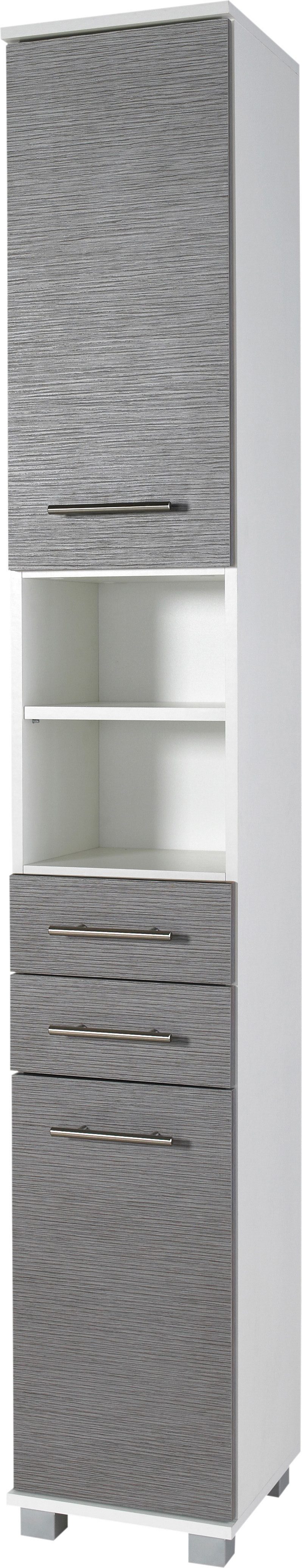 Schildmeyer Hochschrank Palermo Breite 30 cm, verstellbare Einlegeböden, 2 Schubkästen & 2 Türen