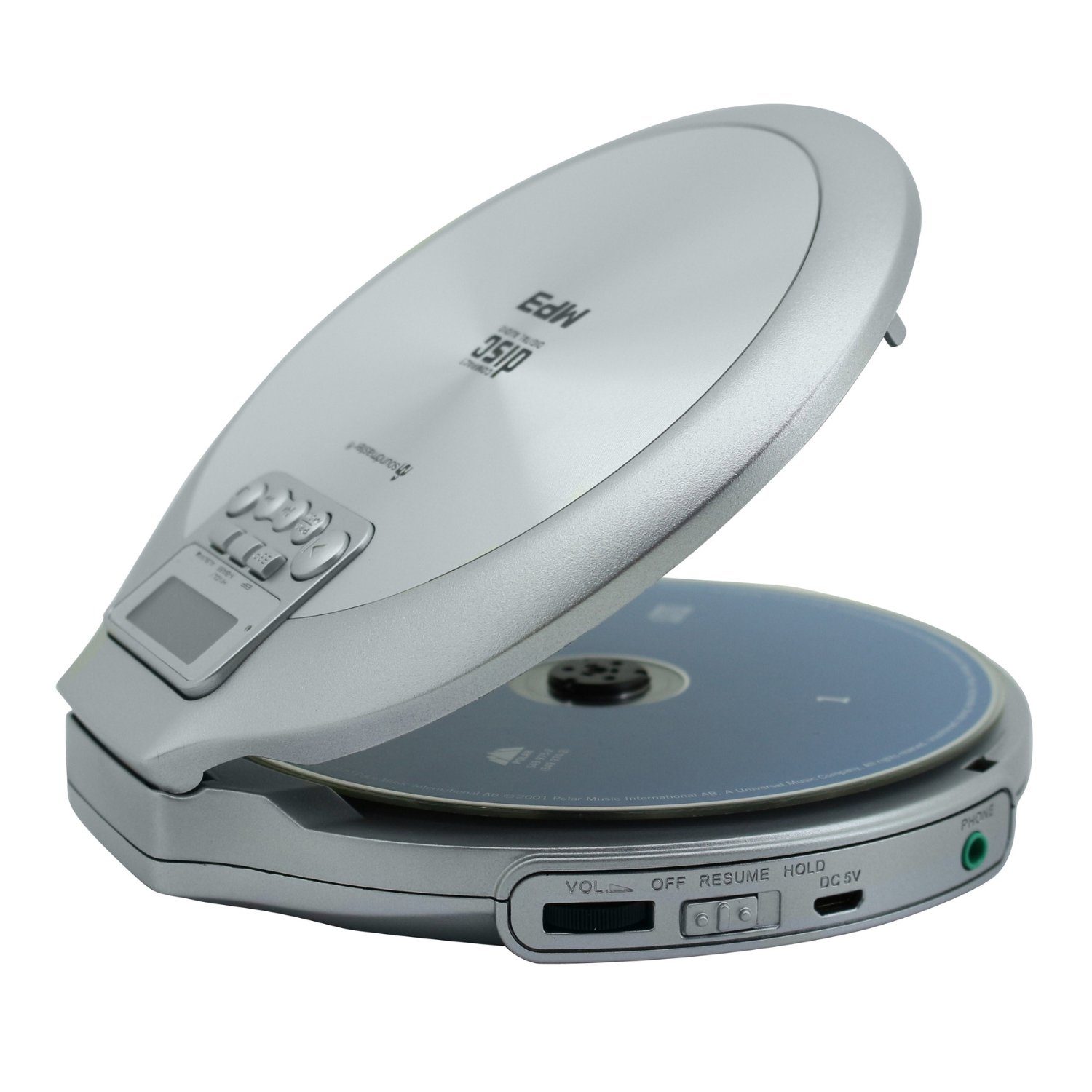 CD Player Soundmaster CD9220SI CD-Player tragbarer Anti-Shock Hörbuchfunktion X-Bass MP3