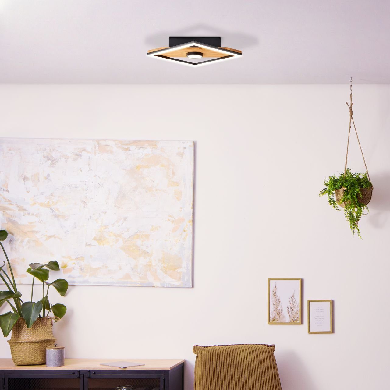 Brilliant Deckenleuchte Woodbridge, LED fest integriert, günstig online kaufen