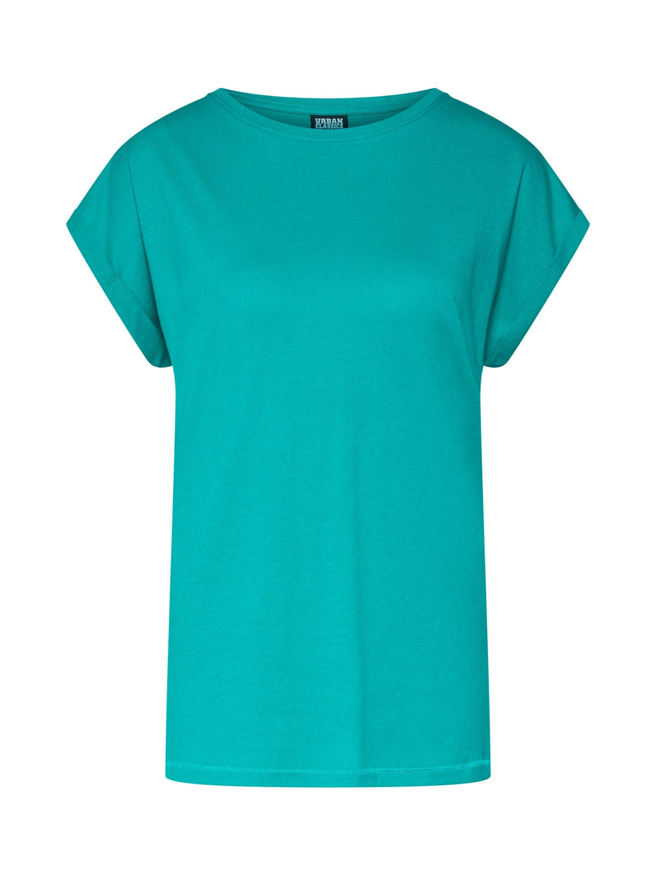Shoulder URBAN T-Shirt Details Plain/ohne green fresh (1-tlg) Detail, TB771 Extended Weiteres CLASSICS