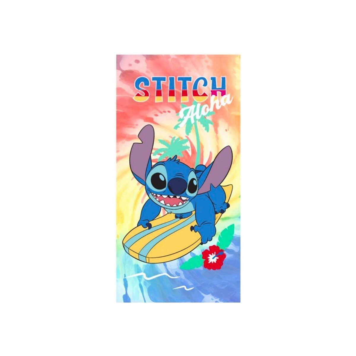 Disney Badetücher Lilo & Stitch Ocean Riders Strandtuch 70x140, 100% Polyester (1-St)