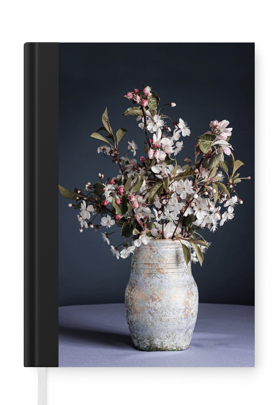 MuchoWow Notizbuch Blumenstrauß - Stilleben - Vase, Journal, Merkzettel, Tagebuch, Notizheft, A5, 98 Seiten, Haushaltsbuch