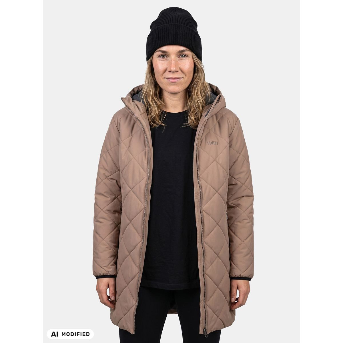 HALTI Outdoorjacke Haapa Quilted Coat Jacket Women's Stilvoller Damen-Steppmantel für Herbst und Winter mit verstellbarer