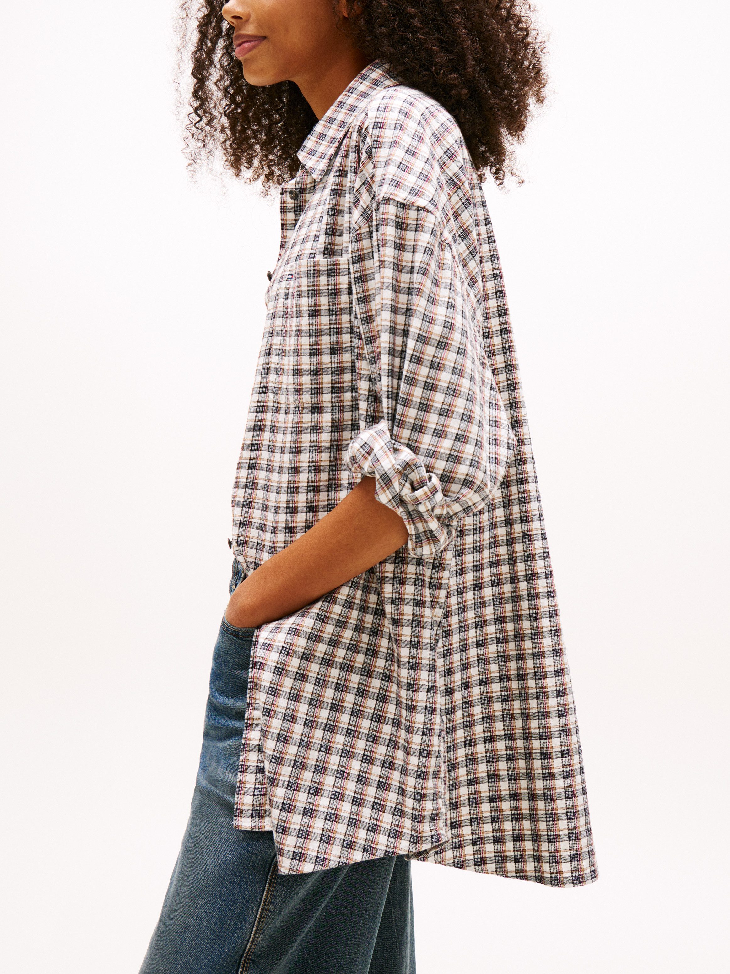 Tommy Jeans Karobluse TJW OVS CHIECKED SHIRT EXT