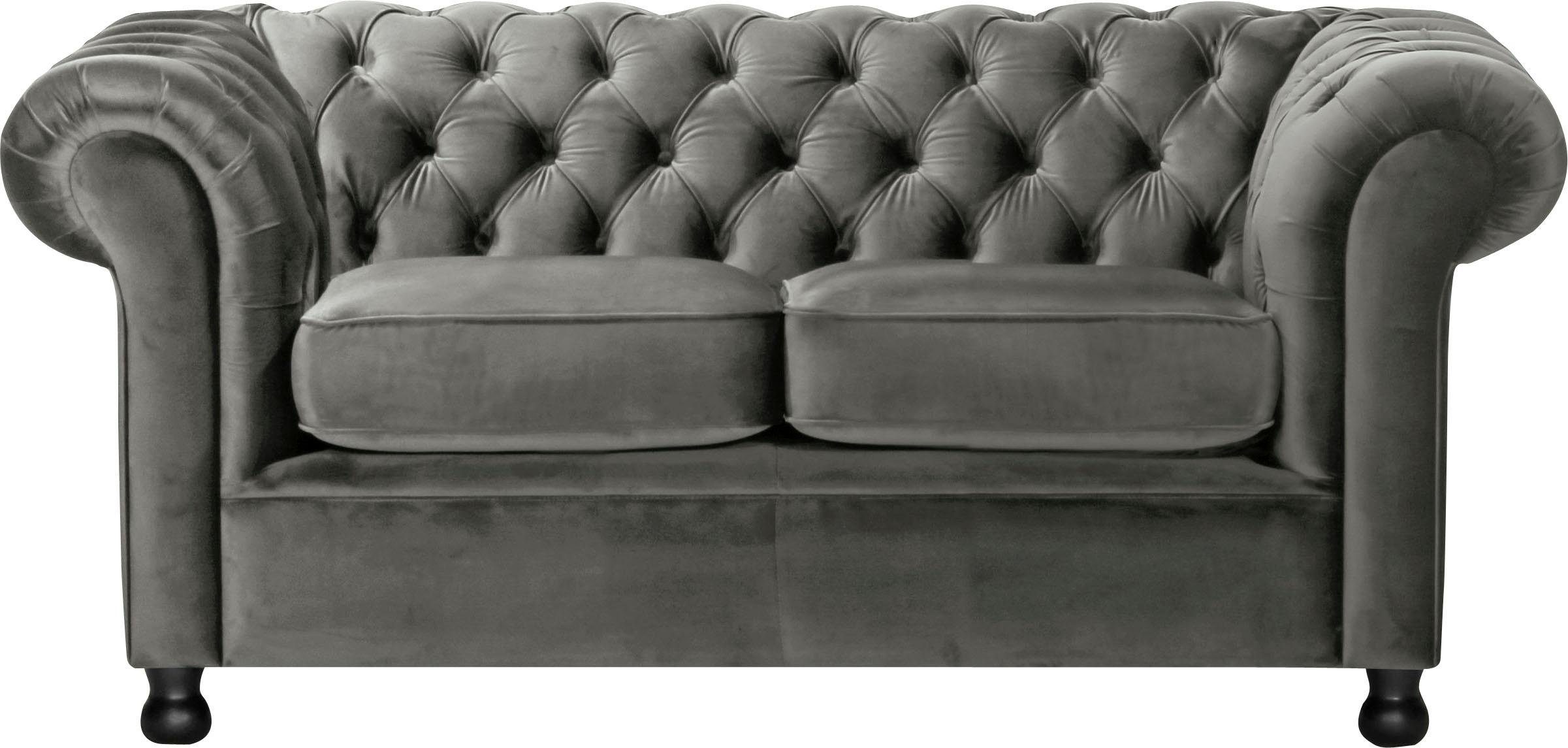 Home affaire Chesterfield-Sofa Chesterfield Home 2-Sitzer, günstig online kaufen