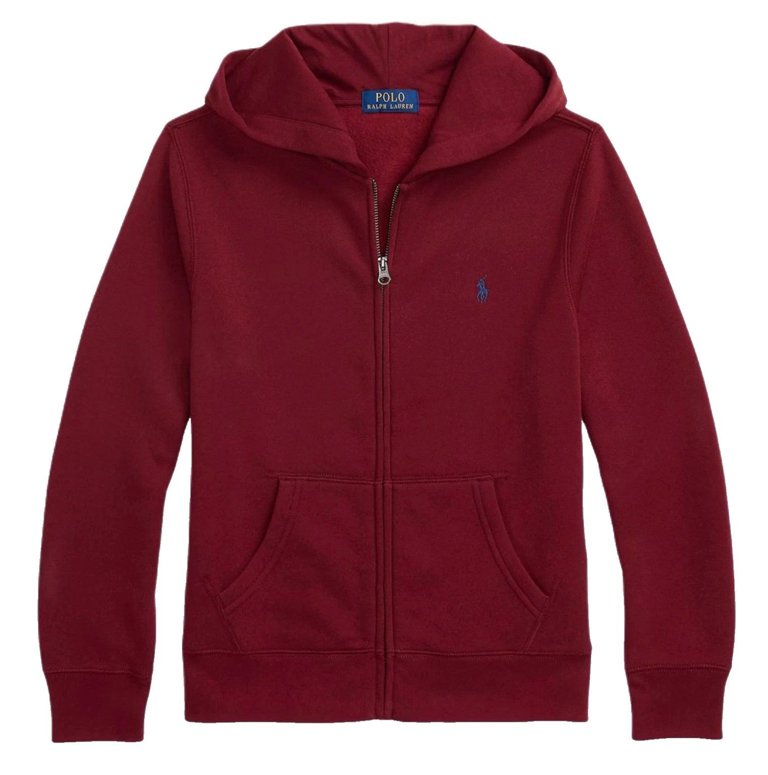 Polo Ralph Lauren Kapuzensweatjacke Sweatjacke Fleece Innenfutter Hooded Sweatshirt Sofort authentifizierbar durch QR-Code über das Ralph Lauren System