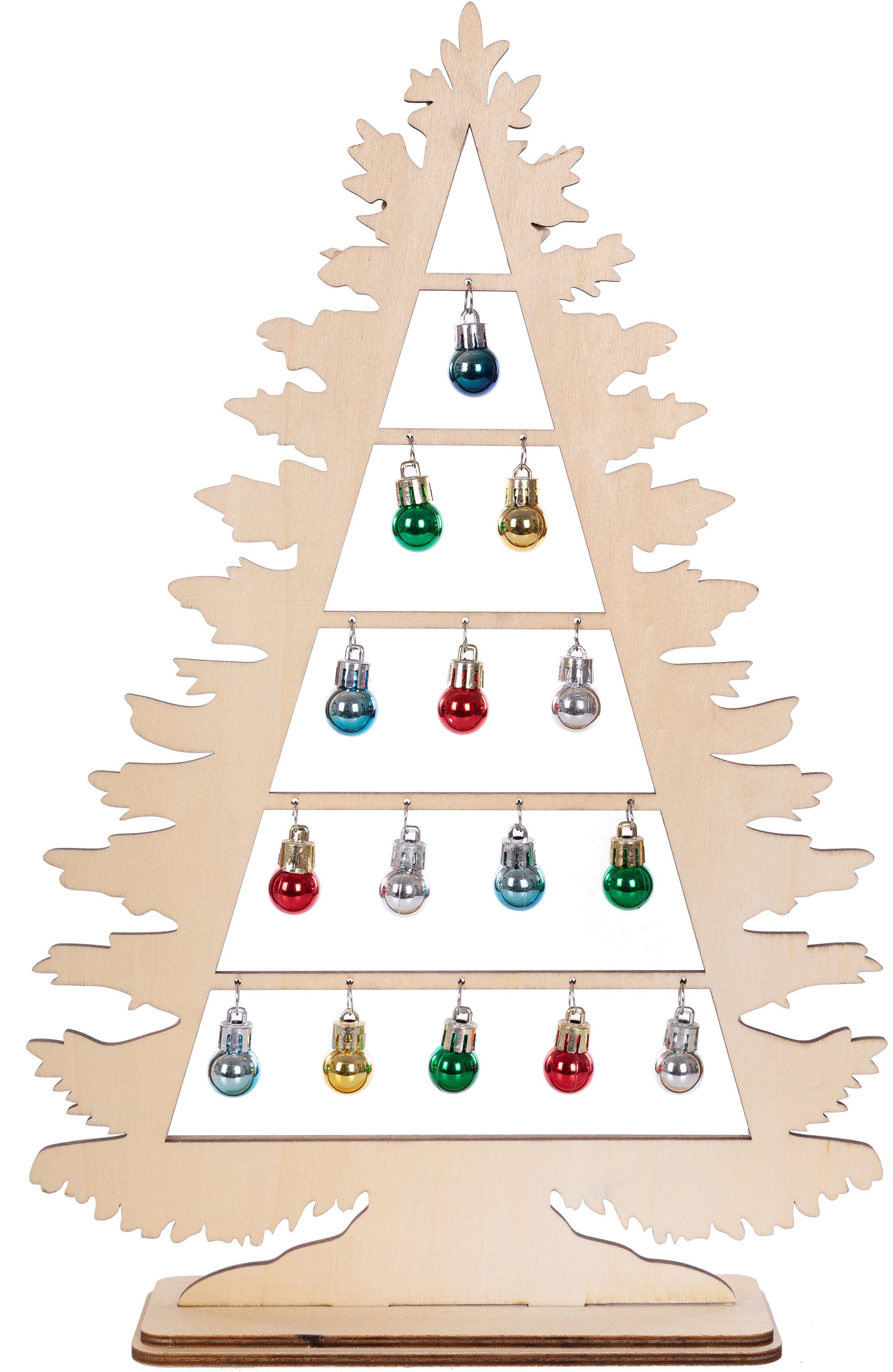 cm Myflair Dekobaum Accessoires aus & Holz, 45 Weihnachtsdeko mit ca. Höhe Möbel geschmückt St), Weihnachtskugeln, (1