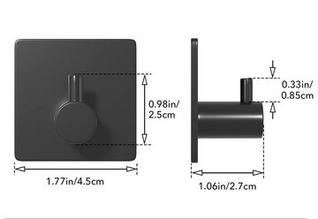 HYTIREBY Handtuchregal 4 Stück Handtuchhalter,handtuchhalter ohne bohren, Mantel Haken Selbstklebend Wasserdichter