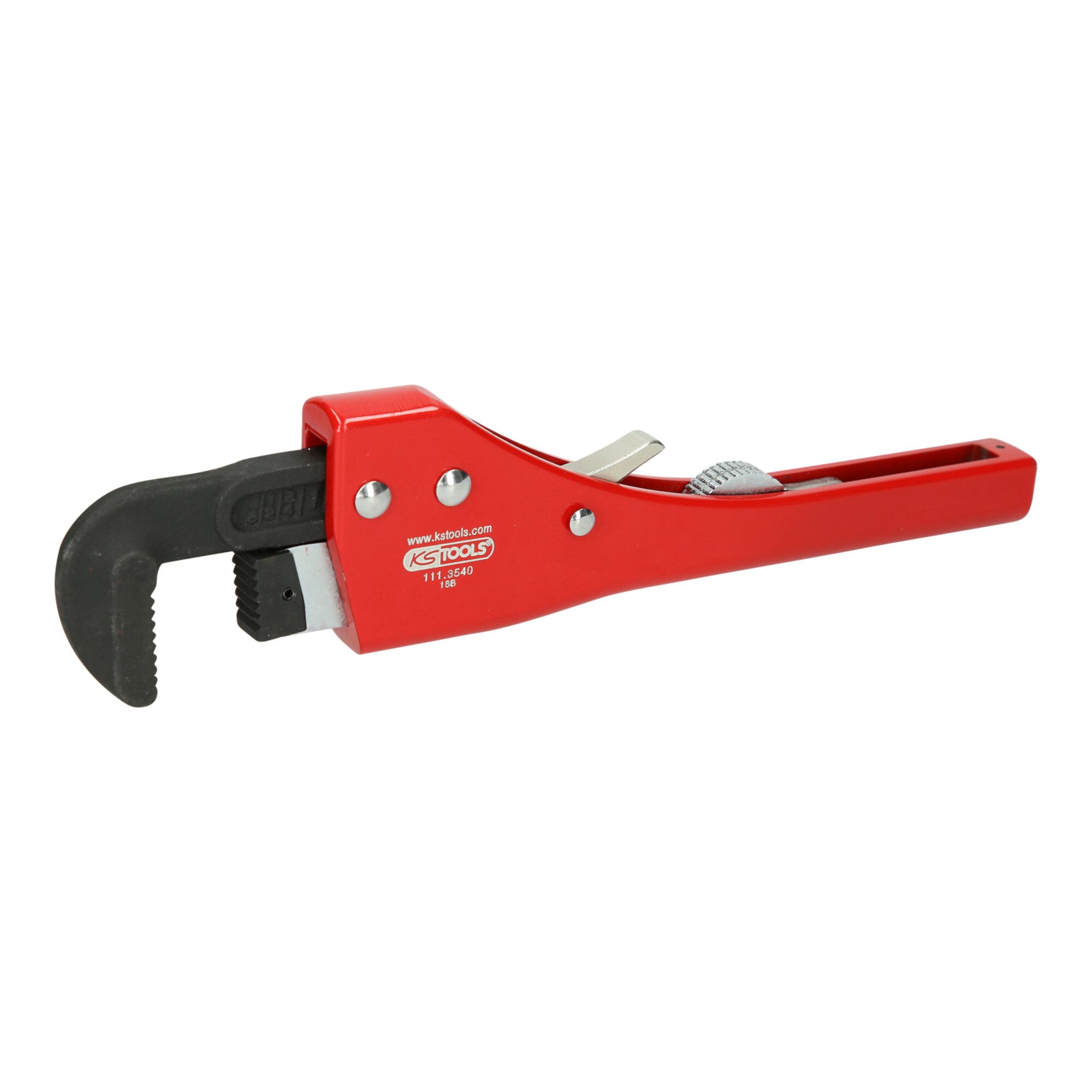 KS Tools Rohrzange KS Tools Einhand-Ratschen-Rohrzange mit verstellbarem Kopf