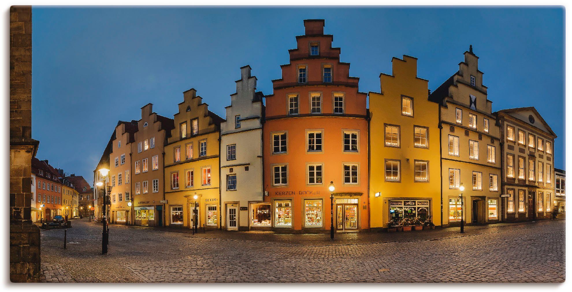 Artland Wandbild Altstadt Osnabrück, Deutschland (1 St), als Leinwandbild, Wandaufkleber oder Poster in versch. Größen