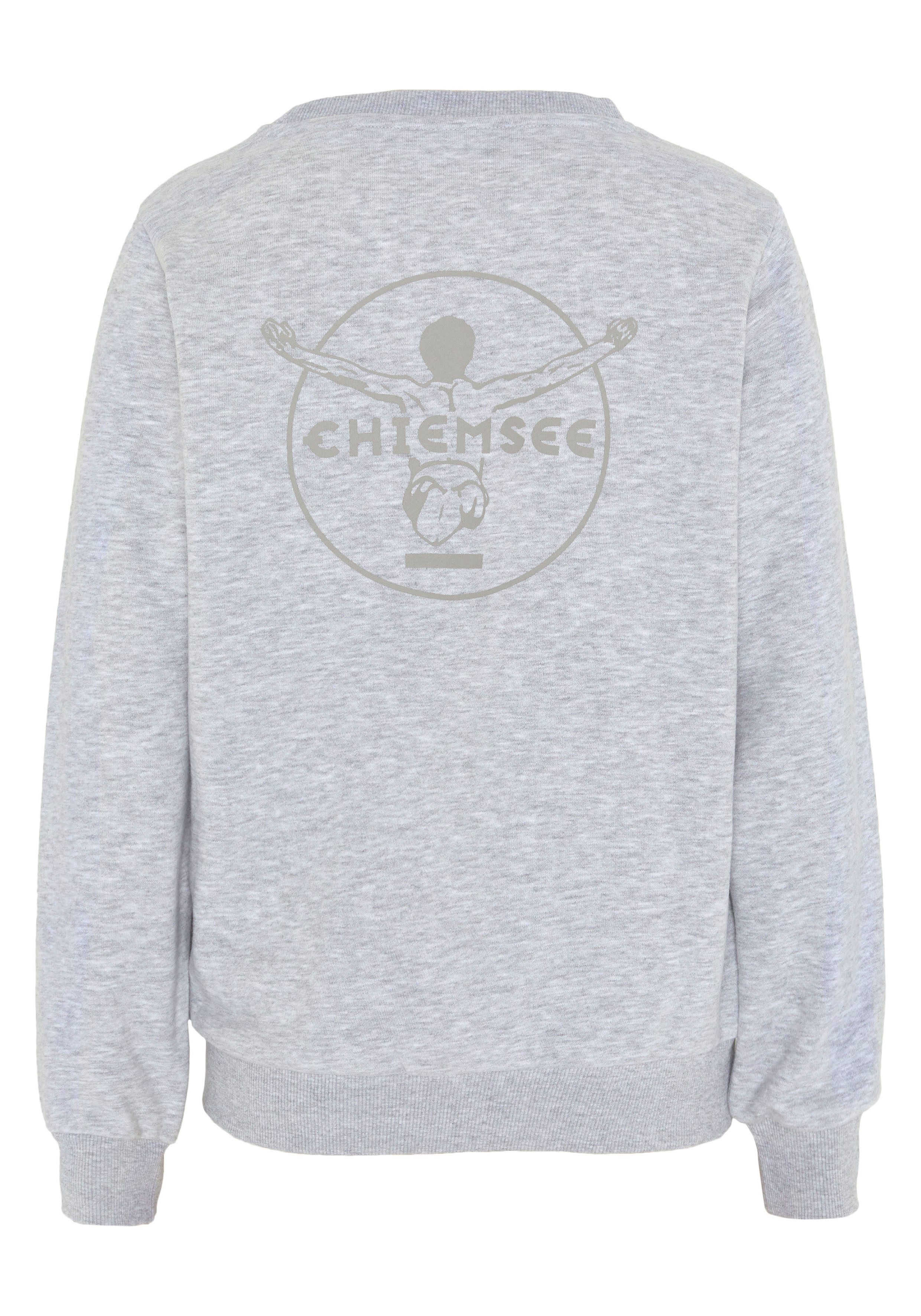 Chiemsee Sweatshirt - mit großem, tonalen Logo Rubber Print auf dem Rücken