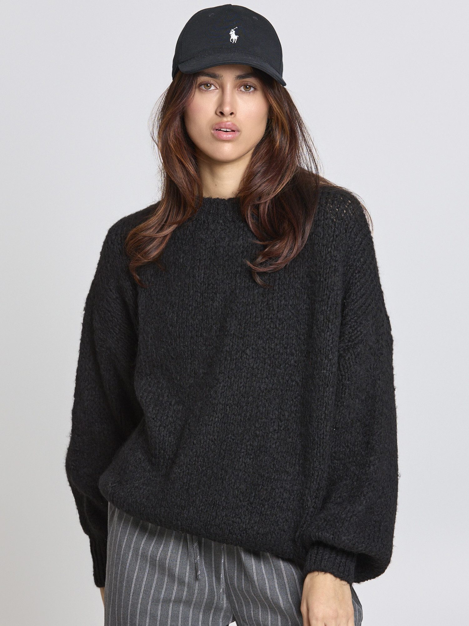 Lilavie Strickpullover Peggii OneSize kuscheliger Grobstrick Pullover mit W günstig online kaufen