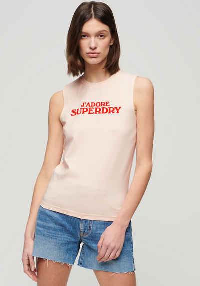 Superdry Tanktop SPORT LUXE GRAPHIC FITTED TANK