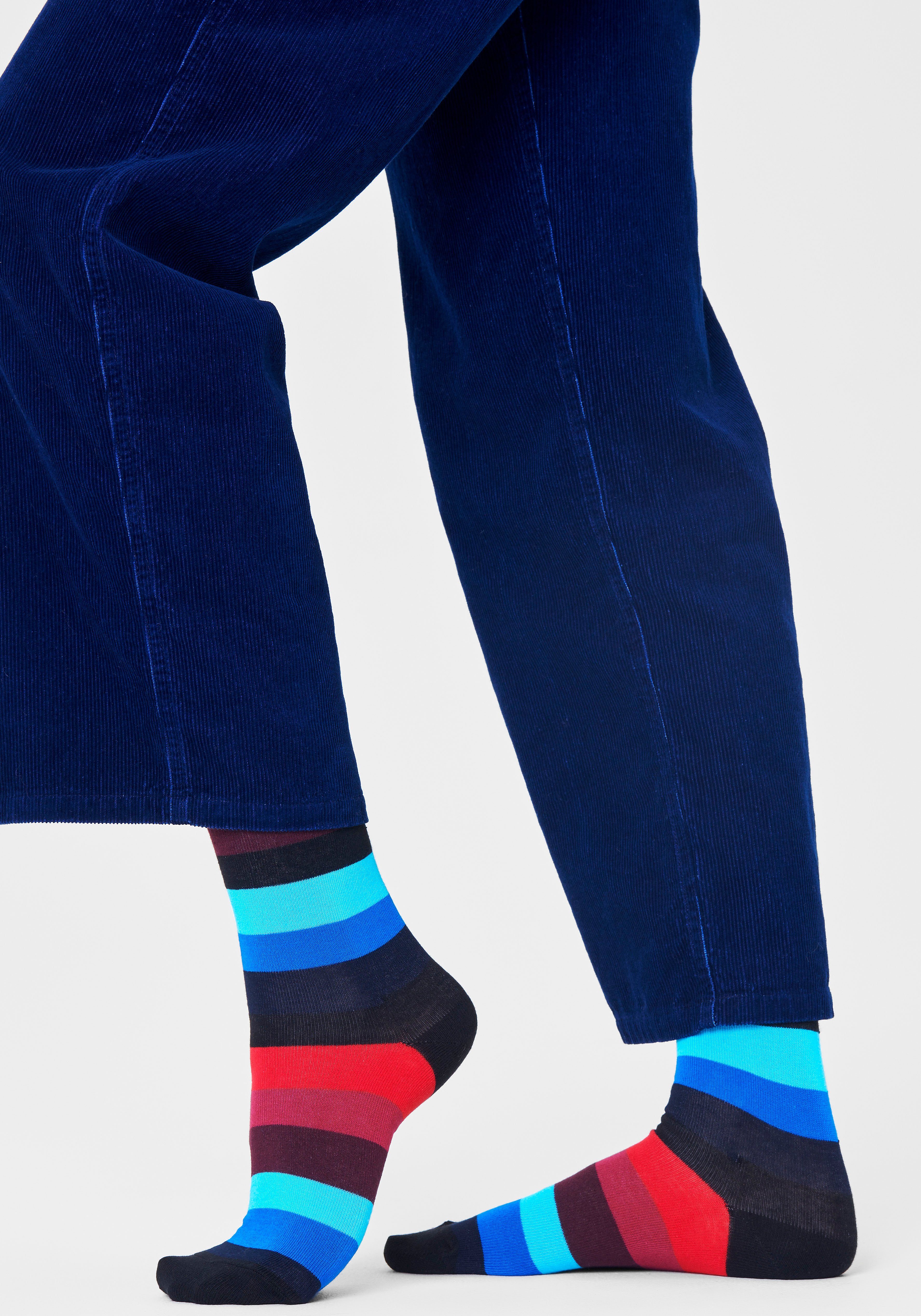 Socks & & Strip Big Socken Happy Diamond Faded Dot Socks (3-Paar)