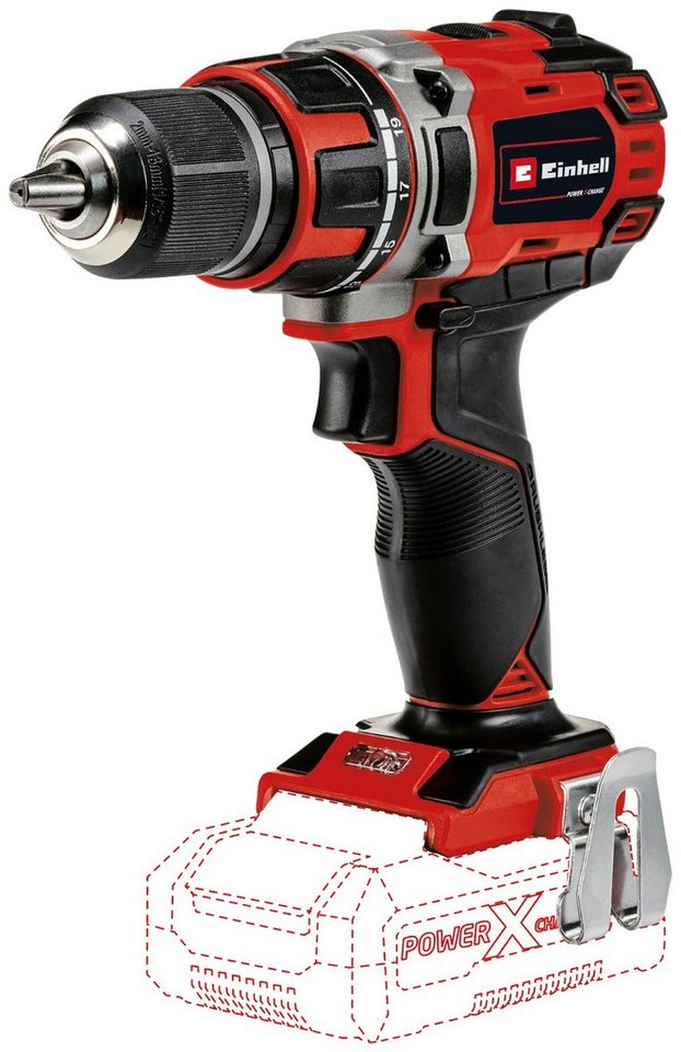 Einhell Akku-Bohrschrauber TP-CD 18/50 Li-i BL-Solo, ohne Akku, Optimales  Arbeiten in dunklen Bereichen durch LED-Beleuchtung