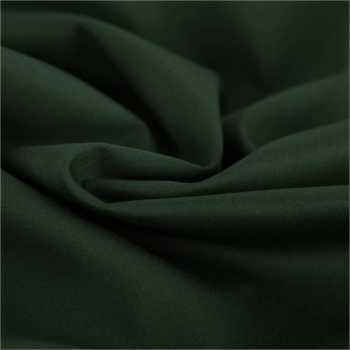 SCHÖNER LEBEN. Stoff Baumwollstoff Meterware Satin Spandex dunkelgrün 146cm, pflegeleicht