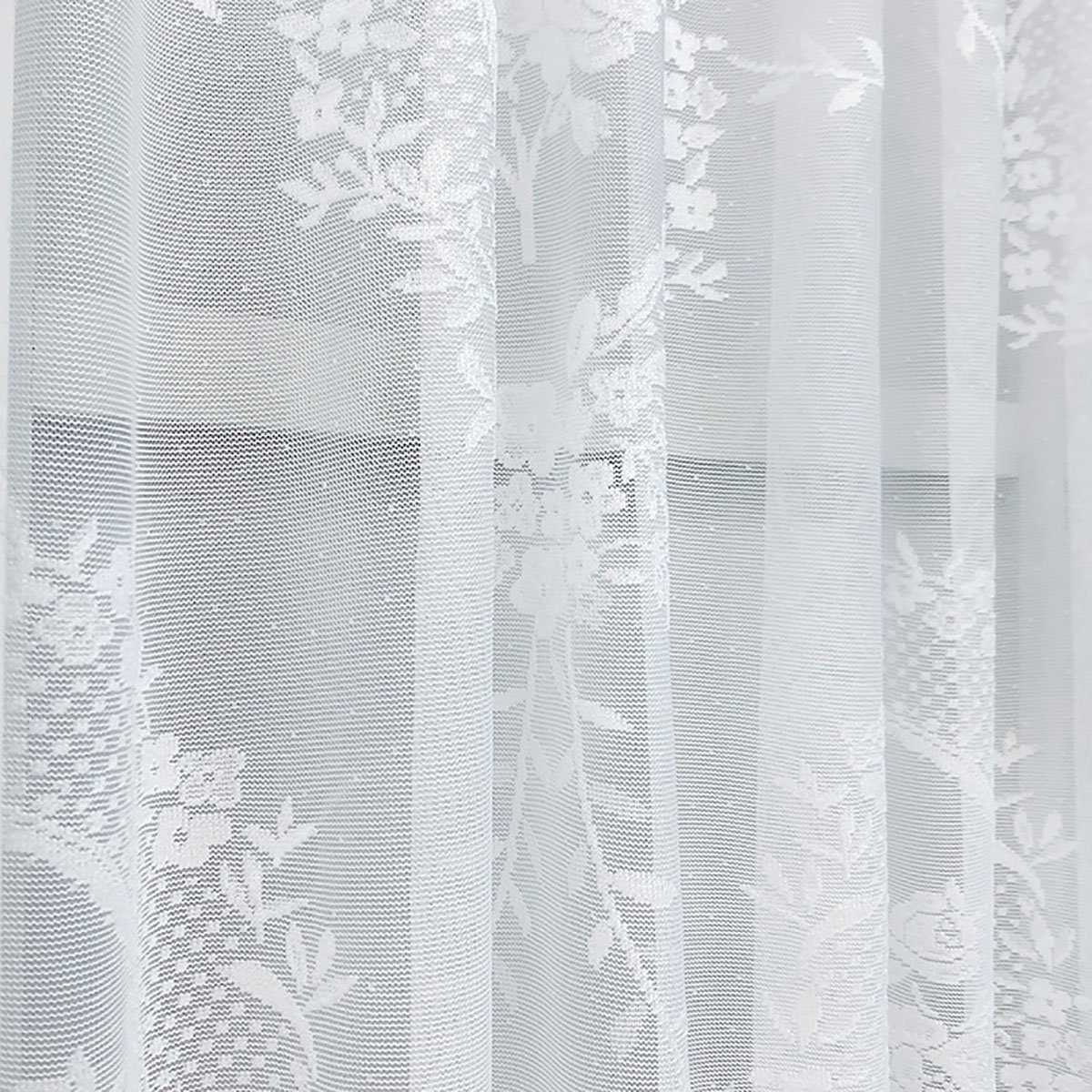 100*150 CTGtree Weiß Kurzer Scheiben cm Scheibengardine gardine Vorhang,