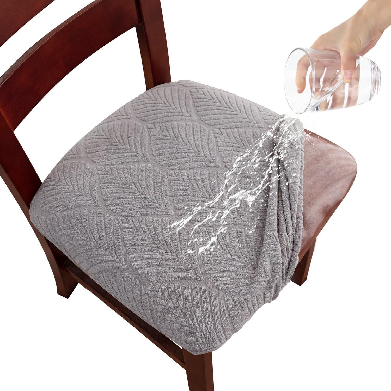 Coonoor Stuhlhusse Wasserdichte Jacquard-Stuhlhussen, dehnbare Stuhlhussen, günstig online kaufen