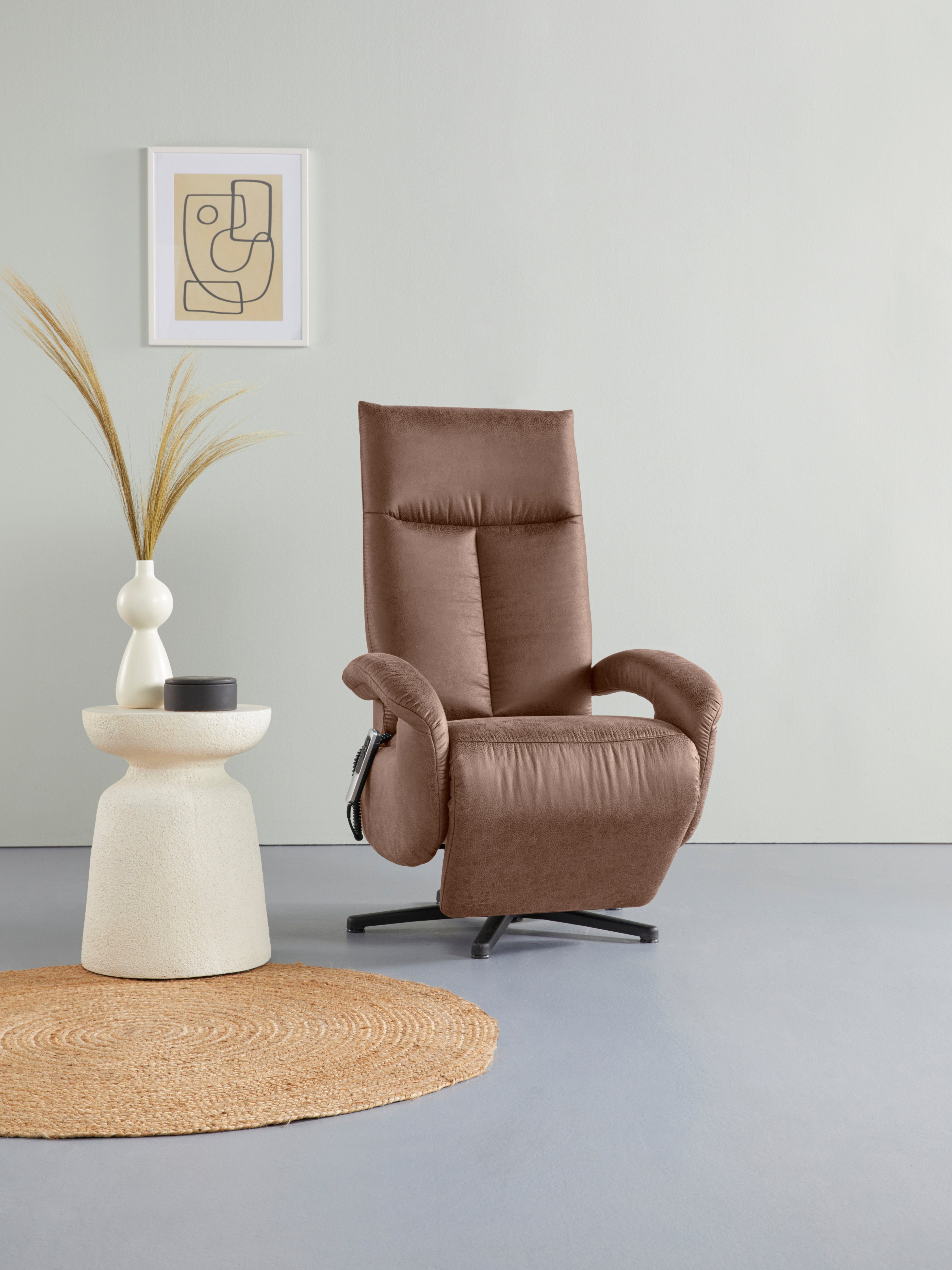 sit&more TV-Sessel Tycoon, wahlweise manuell, mit zwei Motoren oder mit  Akku oder mit 2 Motoren